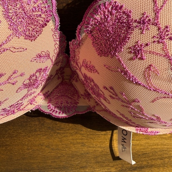 SOMA NWT Wildflower Embroidered Push Up Bra, 38C in prism purple - Picture 5 of 6
